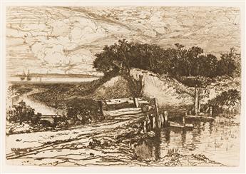 Moran, Mary Nimmo (1842-1899) Two Etchings.